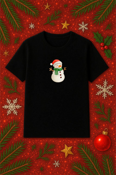 SVART WEAR Tricou tematic de Anul Nou supradimensionat tricou Crăciun Crăciun