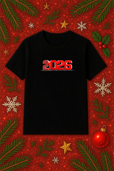 SVART WEAR Μπλουζάκι με θέμα την Πρωτοχρονιά oversized Χριστουγεννιάτικο μπλο...