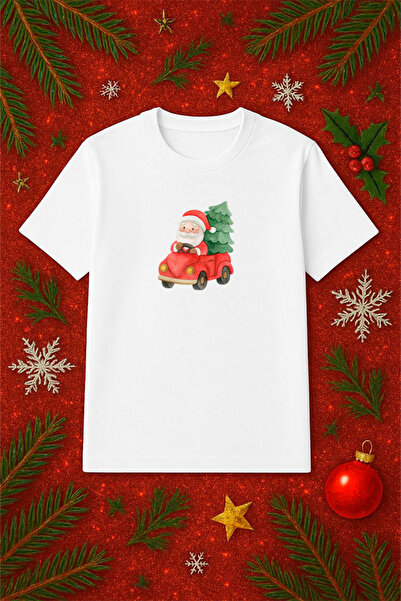 SVART WEAR Μπλουζάκι με θέμα την Πρωτοχρονιά oversized Χριστουγεννιάτικο μπλο...