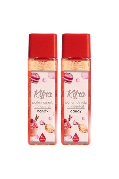 kifra Set de 2 parfumuri de rufe Candy, 80 de spălări, 200 ml