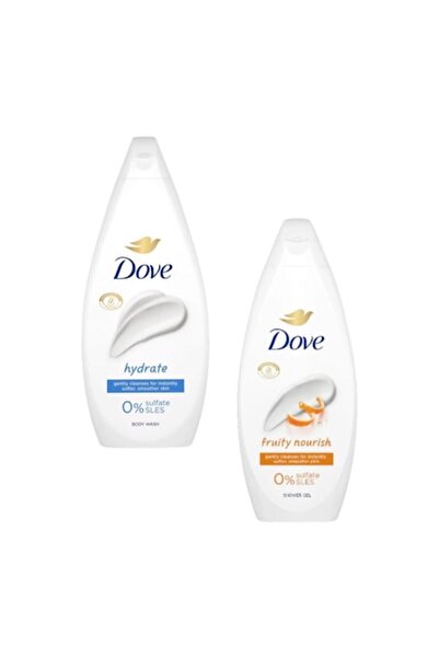 Dove Set Gel de Duș Essential Care - Fruity Nourish 720ml + Hydrate 720ml