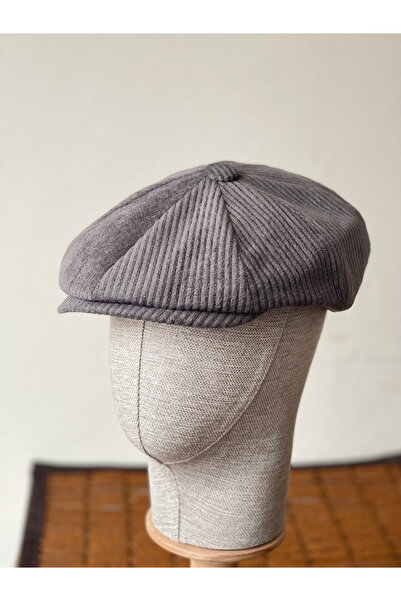 Rupen Kraft Winter Velvet English Cap Peaky Blinders Model Men's Cap Draped Velvet Cap