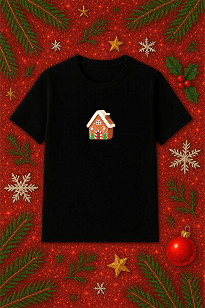 SVART WEAR Μπλουζάκι με θέμα την Πρωτοχρονιά oversized Χριστουγεννιάτικο μπλο...