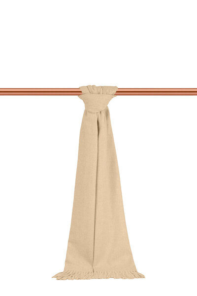 Bursa İpek Cremă de culoare uni pentru bărbați Kaşkol