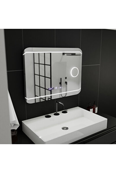 Alista Home Oglindă dreptunghiulară LED 80x60 cm, Stile MotionGlow Marcello –...