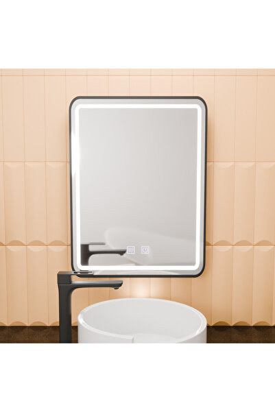 Alista Home Oglindă dreptunghiulară LED, 50 x 70 cm, EDGE Touch, sistem anti-...