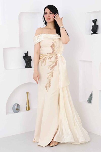 modern designer فستان سوارية بتطريز راقي