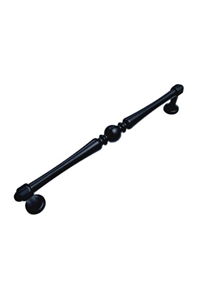 Erkul مقبض معدني أسود موديل سلطان 160 ملم - 5 قطع |   مقبض أثاث مزخرف باللون الأسود غير اللامع