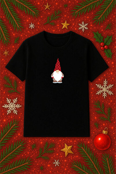 SVART WEAR Μπλουζάκι με θέμα την Πρωτοχρονιά oversized Χριστουγεννιάτικο μπλο...