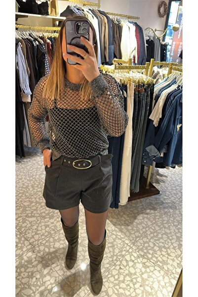 MU&ME BOUTİQUE Shorts with Buckle Belt