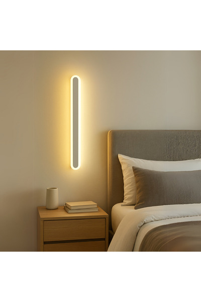 Alista Home SUHA Outdoor LED Wall Light, 60 cm, 8 W, IP65, Metal, White