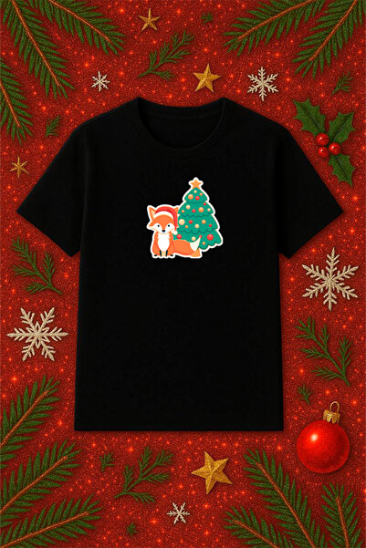 SVART WEAR Μπλουζάκι με θέμα την Πρωτοχρονιά oversized Χριστουγεννιάτικο μπλο...