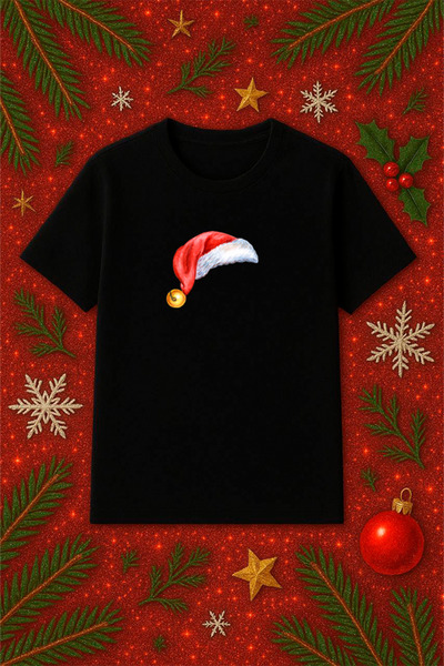 SVART WEAR Μπλουζάκι με θέμα την Πρωτοχρονιά oversized Χριστουγεννιάτικο μπλο...