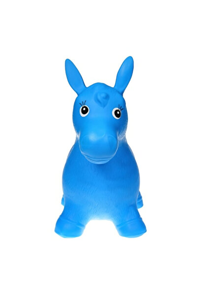 Royal Inflatable Rubber Jumper Horse with Music for Children, Various Sports Activities - Blue