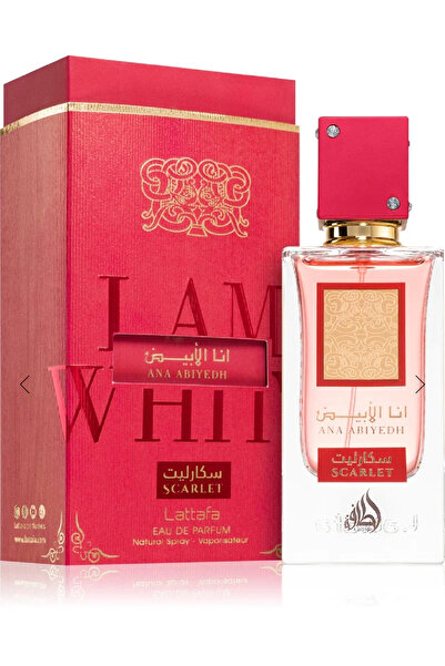 lattafa Ana Abiyedh Scarlet by 60 ml, apa de parfum, dama