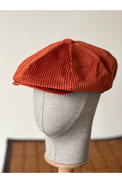 Rupen Kraft Winter Velvet English Cap Peaky Blinders Model Men's Cap Draped Velvet Cap