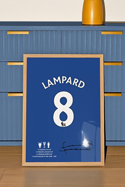 Base Concept Πίνακας ζωγραφικής με αυτόγραφο τζέρσεϊ του Φρανκ Λάμπαρντ 8 (με...