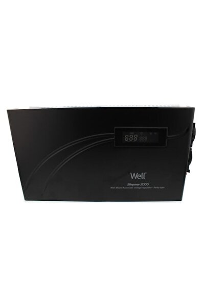 Well Slimpower Релеен автоматичен стабилизатор на напрежение 2000VA/1200W, Ед...
