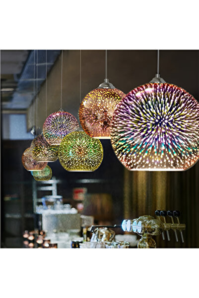 Alista Home Glass Pendant Lamp LM610/150 OTTICA Ø15 cm, 1xE27, Adjustable Height, Glass & Metal