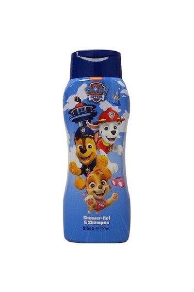 Air-Val Gel de duș și șampon 2 în 1, Patrula Cățelușilor, 500 ml