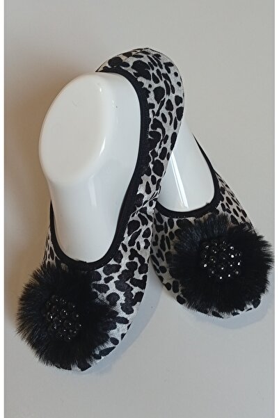 Nesil Dalmaçyalı Siyah Tüy Ev Babeti, Pisi Pisi Patik Terlik Kaymaz Ses Yapma...