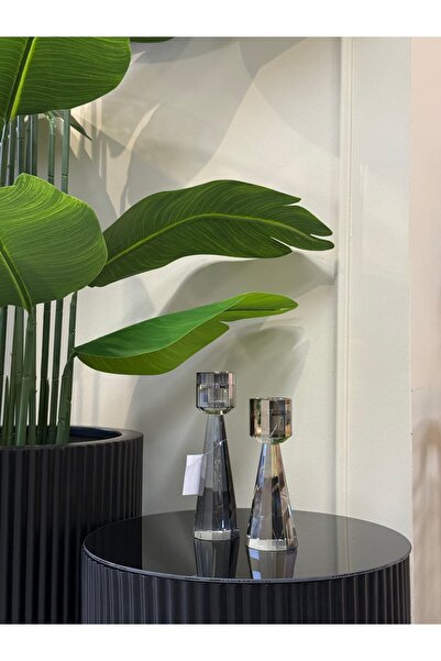 HERA DEKOR İTHAL 2Lİ KRİSTAL ŞAMDAN