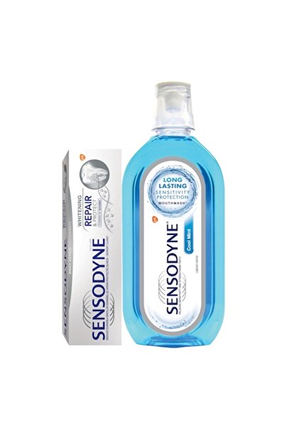 Sensodyne Set de îngrijire orală: Pastă de dinți Repair & Protect Whitening 7...