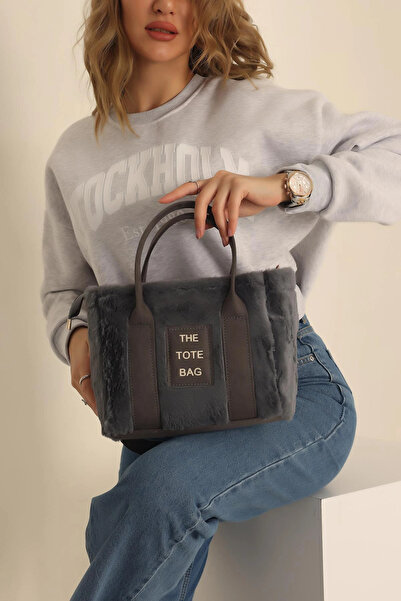 Sargınlar Geantă de damă din pluș cu curea coloană