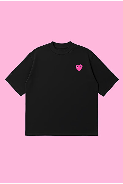 PURE POWER Μπλουζάκι Comme Des Garçons Pink Boxy Fit oversized Unisex – με τύ...
