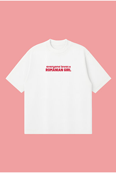 PURE POWER Όλοι αγαπούν μια ρουμανική κοπέλα Boxy Fit oversized Unisex Tshirt – με τύπωμα Tshirt |   Streetwear