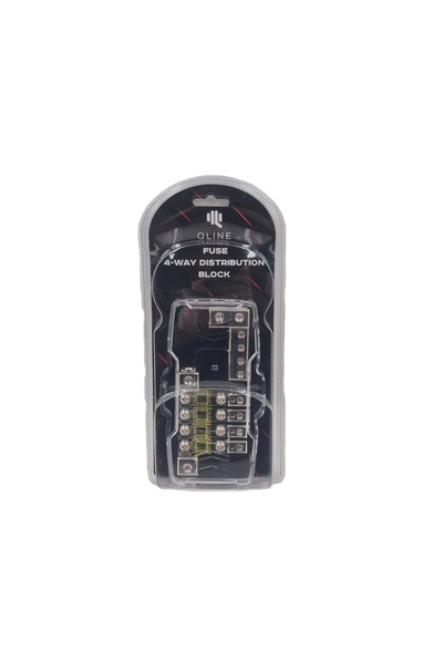 QLine Amfi Sigortalı Blok Dağıtıcı – 4’lü Hem Artı Hem Şase Kablo Dağıtıcı Blok