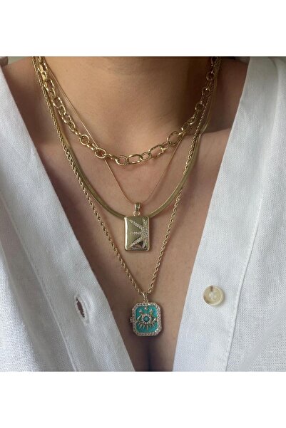 Venus Design Çelik Çoklu Kolye Seti