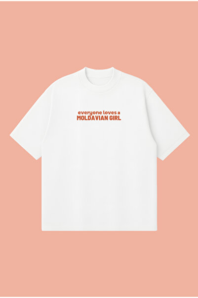 PURE POWER جميع الناس يحبون فتاة مولدوفية تي شيرت Boxy Fit قصة فضفاضة للجنسين...