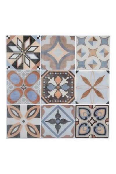 NO NAME Autocolant de Perete cu Model Gresie de Culori Pamantii 30x30cm