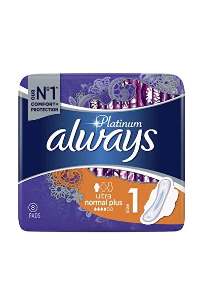 Always Platinum Sanitary Pads Normal, 8 pcs