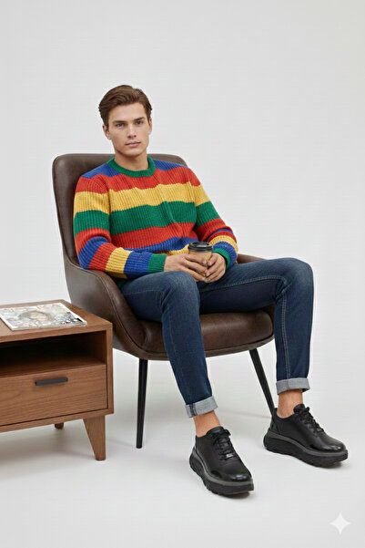 MARCOMEN Erkek Hakiki Deri Yürüyüş Özellikli Ortopedik Günlük Spor Tarz Ayakkabı MR26KA22390