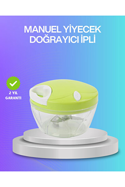 lowell home Manual Chopper with String and Stainless Steel Blades