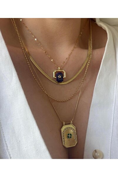 Venus Design Çelik Çoklu Kolye Seti