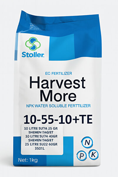 STOLLER HARVEST MORE 10-55-10+Te Yüksek Fosforlu Gübre 1 kg | Hızlı Köklenme ...