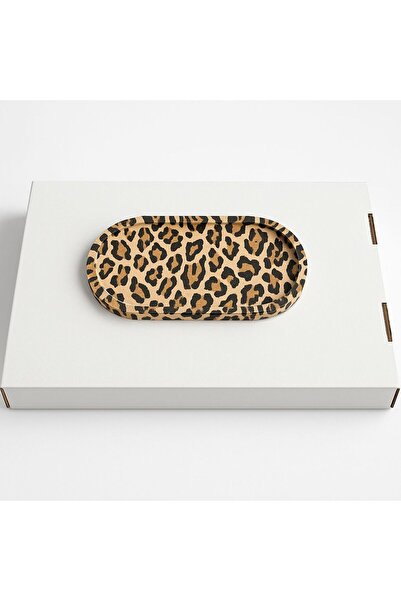 BerLa Home Leopar Desenli Dekoratif Takılık - El Yapımı Şık Takı Standı ve Or...