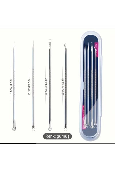 ORGANICYOU Yiwu Blackhead and Remover Black Needle Set (4 Pieces), Skin Care for Women