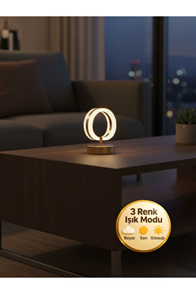 Litra Lighting Aurea Model Gold 3 Renk Modu Ledli Modern Salon Mutfak Yatak Ç...