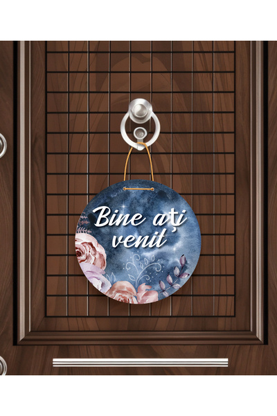 M&H Quality السلسلة الأوروبية |   إكسسوار باب خاص برومانيا بعبارة 'مرحبًا بك'