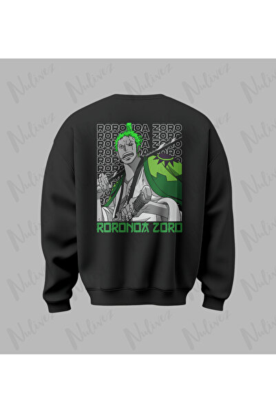 Nulivez سترة One Piece Zoro Design Back مطبوع عالية الجودة للجنسين قصة فضفاضة...