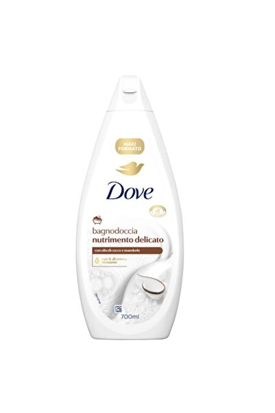 Dove Gel de duș Nutrimento Delicat cu nucă de cocos și migdale, 700 ml