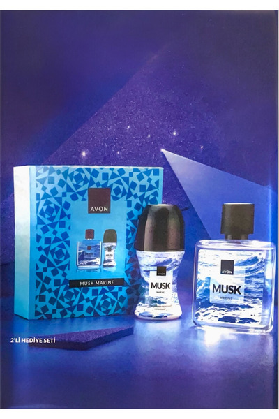 AVON Musk Marıne Erkek Parfüm ve Rollon Hediye seti