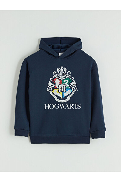 LC Waikiki سترة سميكة للأولاد باللون الأزرق الداكن من هيرا فاشون هاري بوتر مطبوع