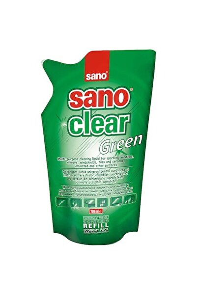 Sano Rezervă detergent de sticlă Clear Green, 750 ml