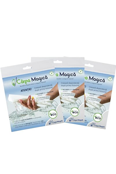 Carpa Magica Pachet 3x Magic Cloth - Lavetă de curățare din microfibră 40x40 ...