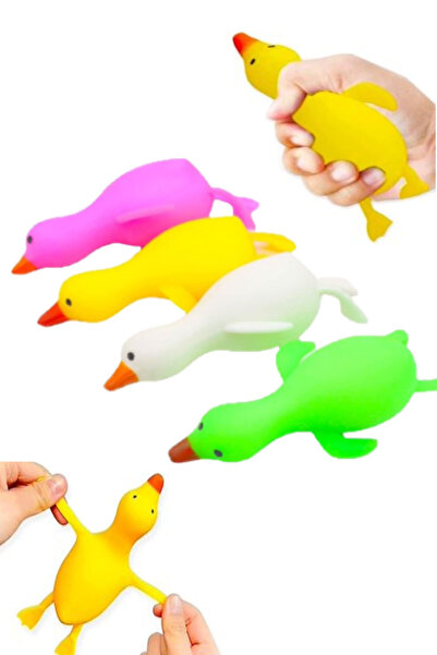 Hyd Toy Squishy Pull Drop Flexible Duck Stress Toy Anti Stress Toy